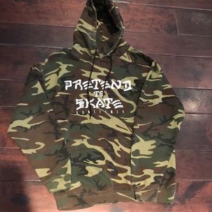 Camo Skateboard Hoodie
